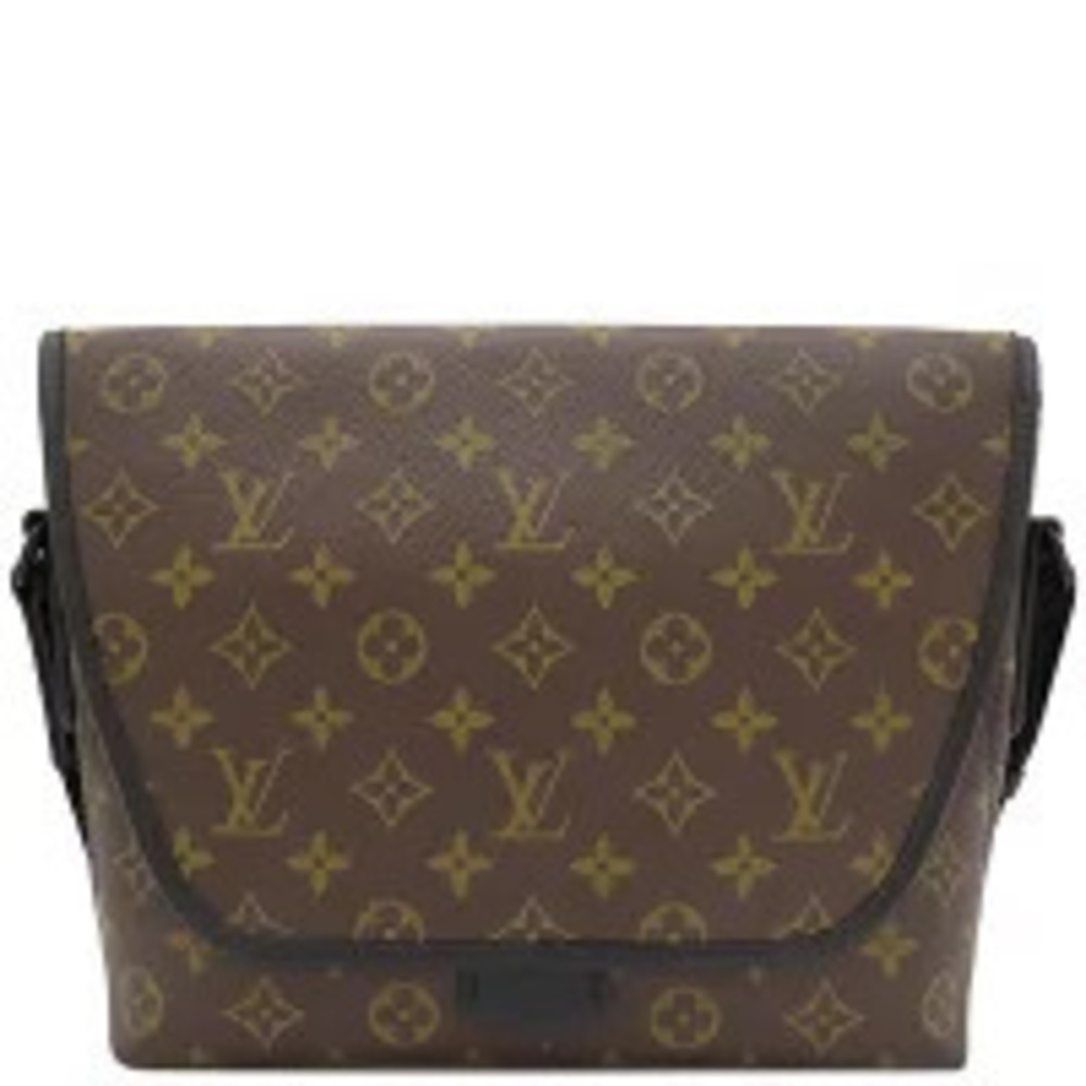 Louis Vuitton Shoulder Bag Messenger Monogram Macassar Brown Black